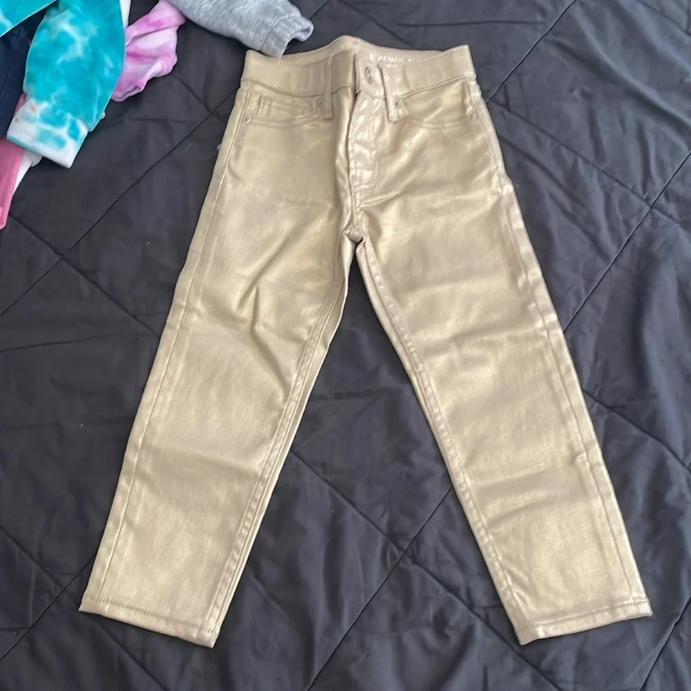 GAP Kids Gold High Rise Pants size 5 Halloween